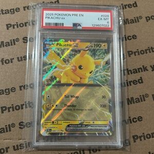 PSA 6 Pokemon Pikachu ex Card No. 028